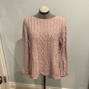 Denver Hayes lilac knit sweater loose fit size medium